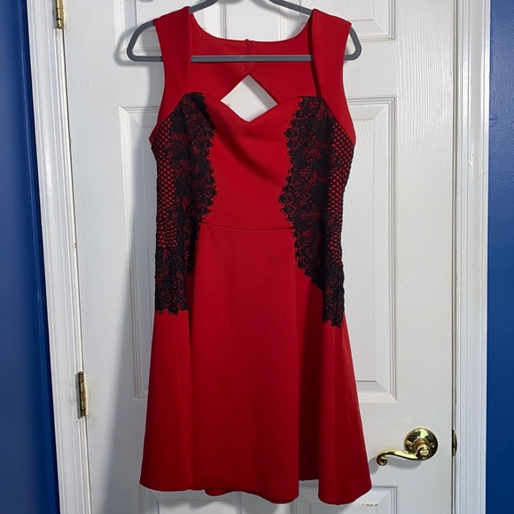 Guess Dresses & Skirts - Guess Red and Black Dress, Size 14